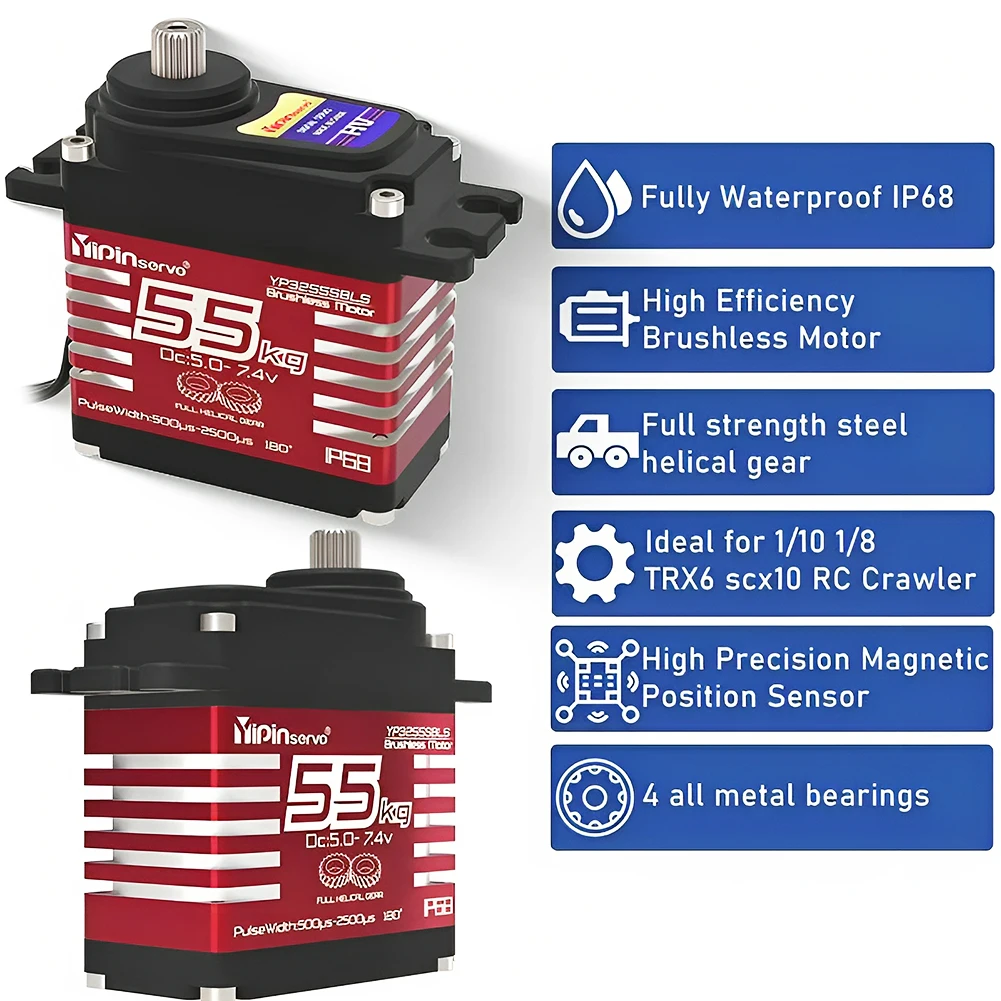 55kg Digital Servo 7.4V 180/27 - đánh giá và giá Rc Helicopter Servo