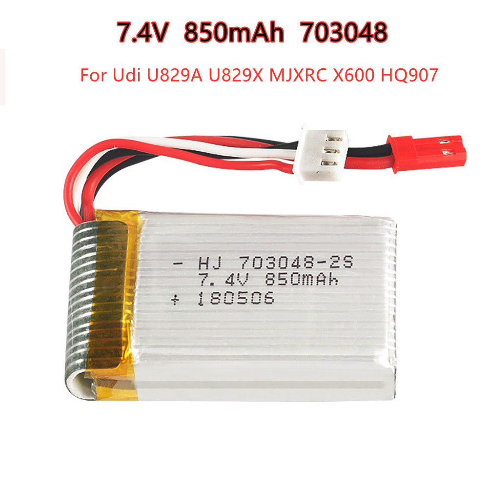 1-5pcs  2s 7.4V 850mAh 703048  - đánh giá và giá Rc Helicopter Battery
