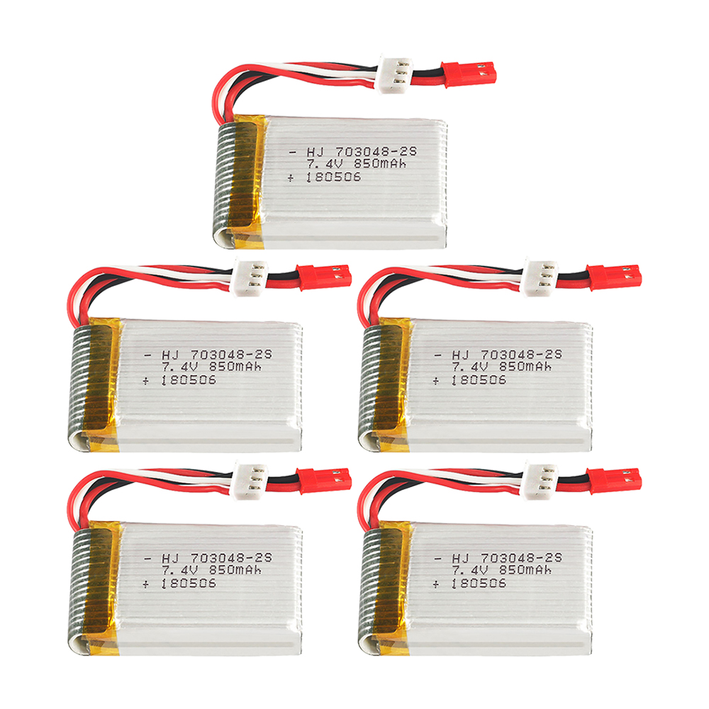1-5pcs  2s 7.4V 850mAh 703048  - đánh giá và giá Rc Helicopter Battery