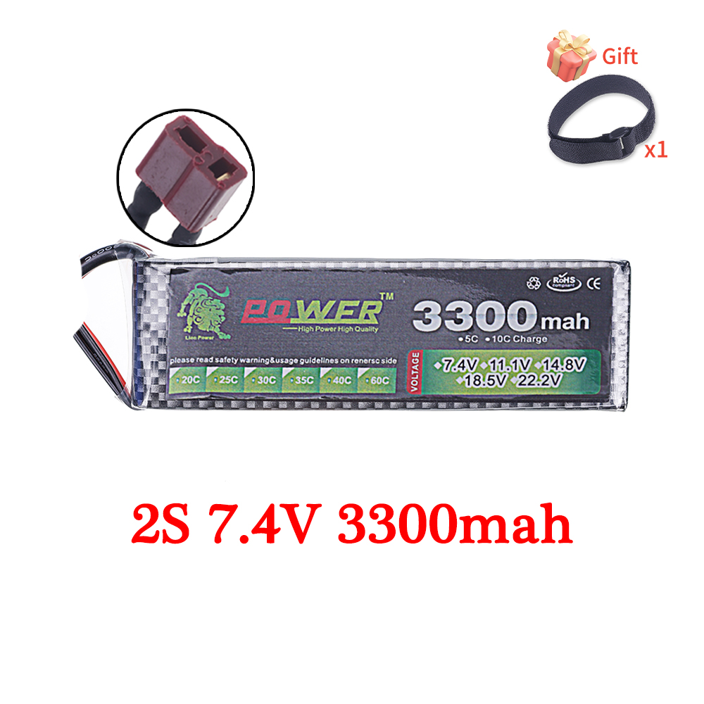 60C Lipo Battery 3300mAh 7.4V  - đánh giá và giá Rc Helicopter Parts