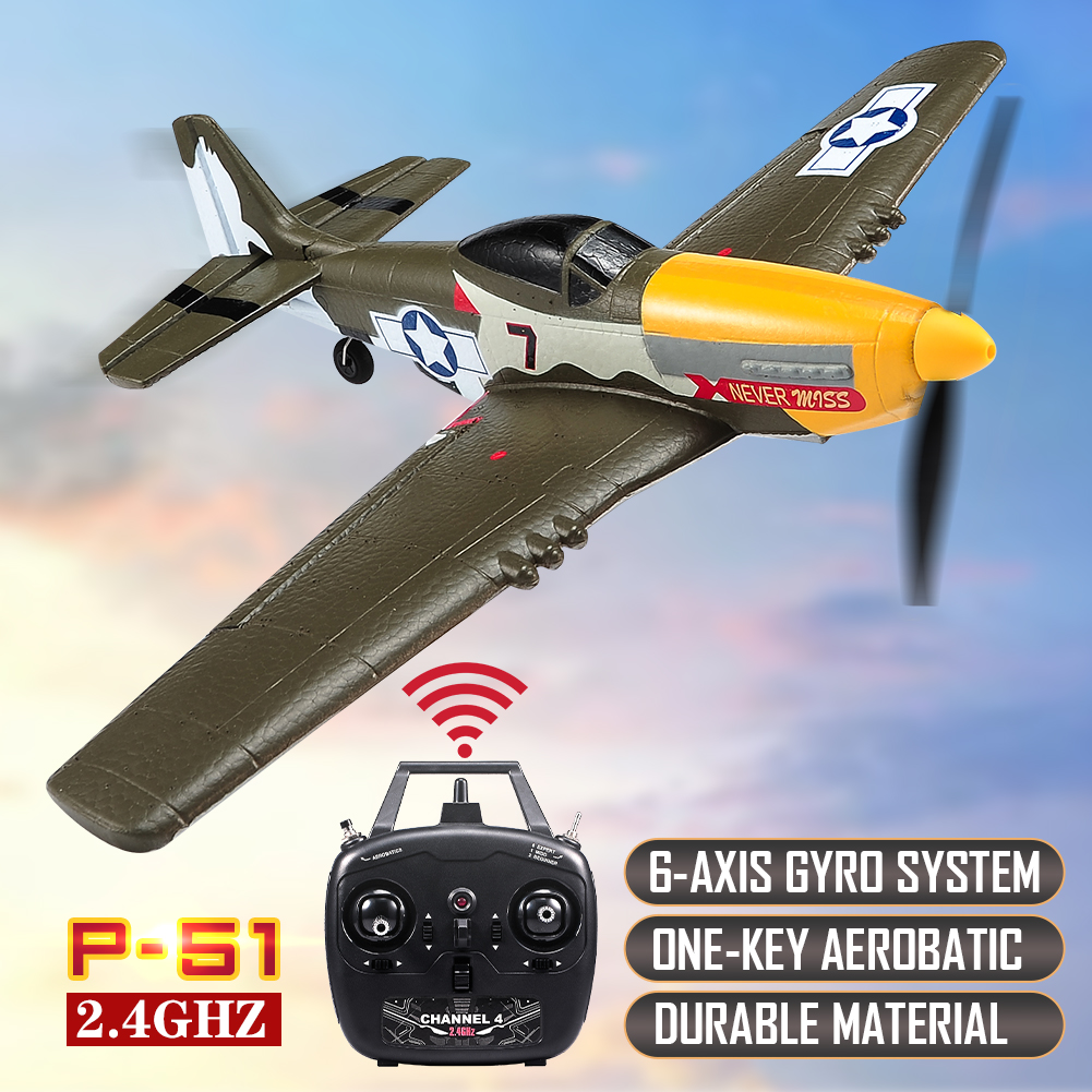 RC Plane P51 Mustang 2.4G Radi - đánh giá và giá Rc Helicopter Large