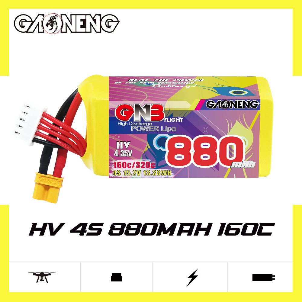 GNB 4S 880mAh 15.2V 160C/320C  - đánh giá và giá Rc Helicopter Parts