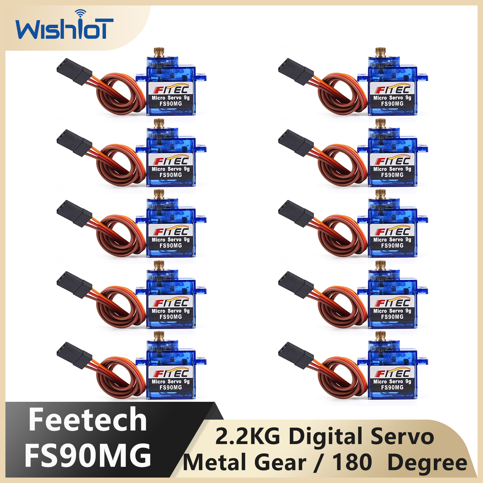 Feetech FS90MG 2.2KG 9g Digita - đánh giá và giá Rc Helicopter Motor