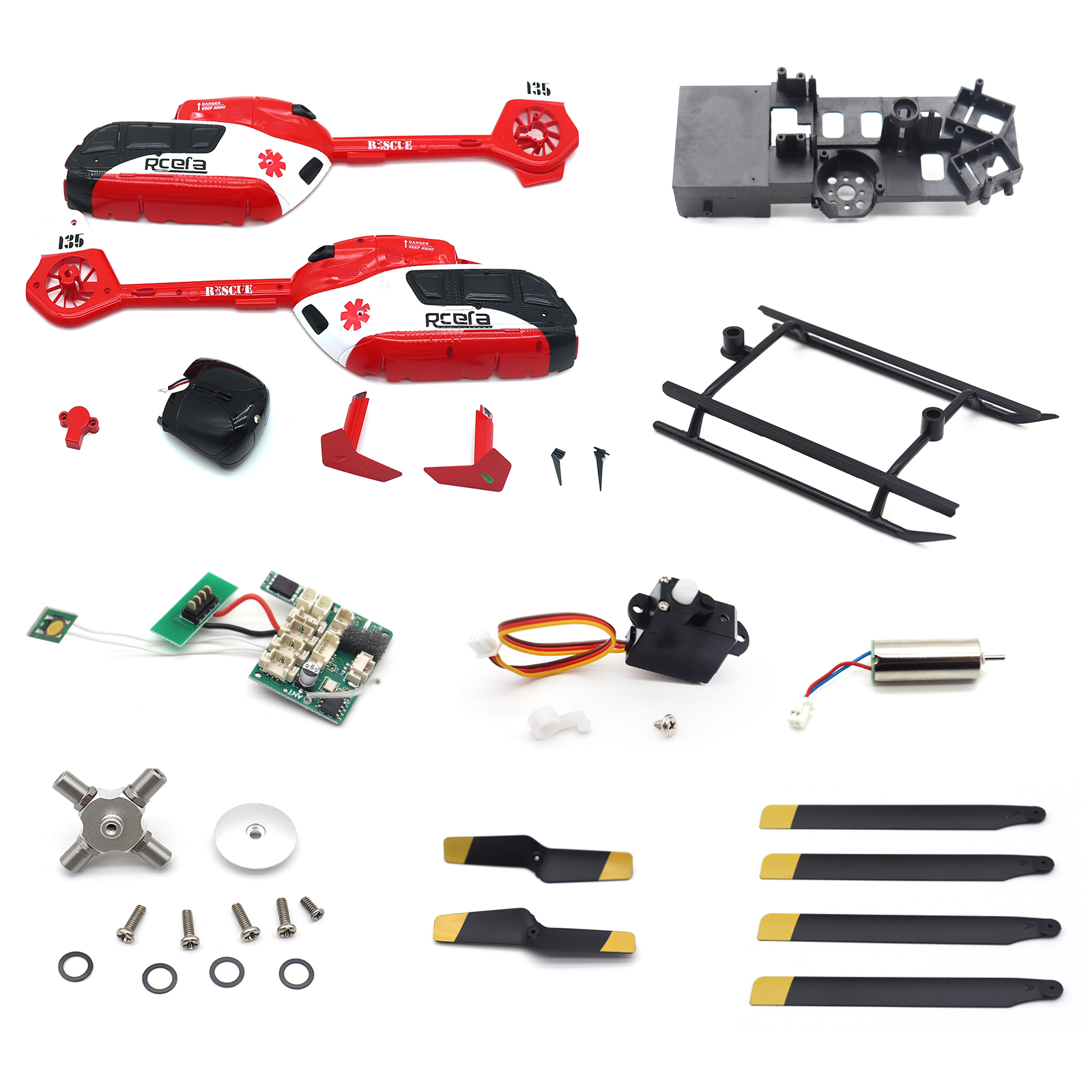 Original Parts for C159 EC-135 - đánh giá và giá Rc Helicopter Remote Control