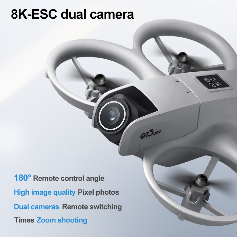New GT3 Mini RC Drone 8K 5G Ae - đánh giá và giá Rc Helicopter Electric