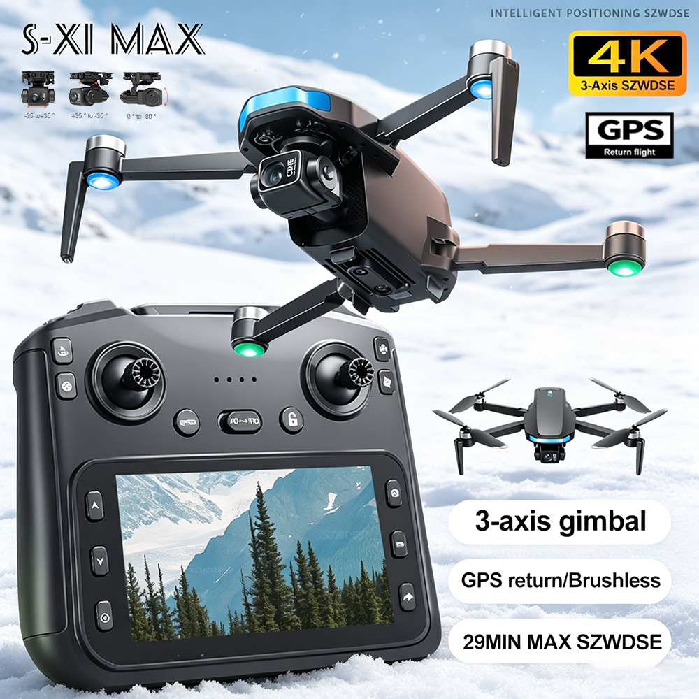 New S-X1 MAX Drone GPS 8K Prof - đánh giá và giá Rc Helicopter Case