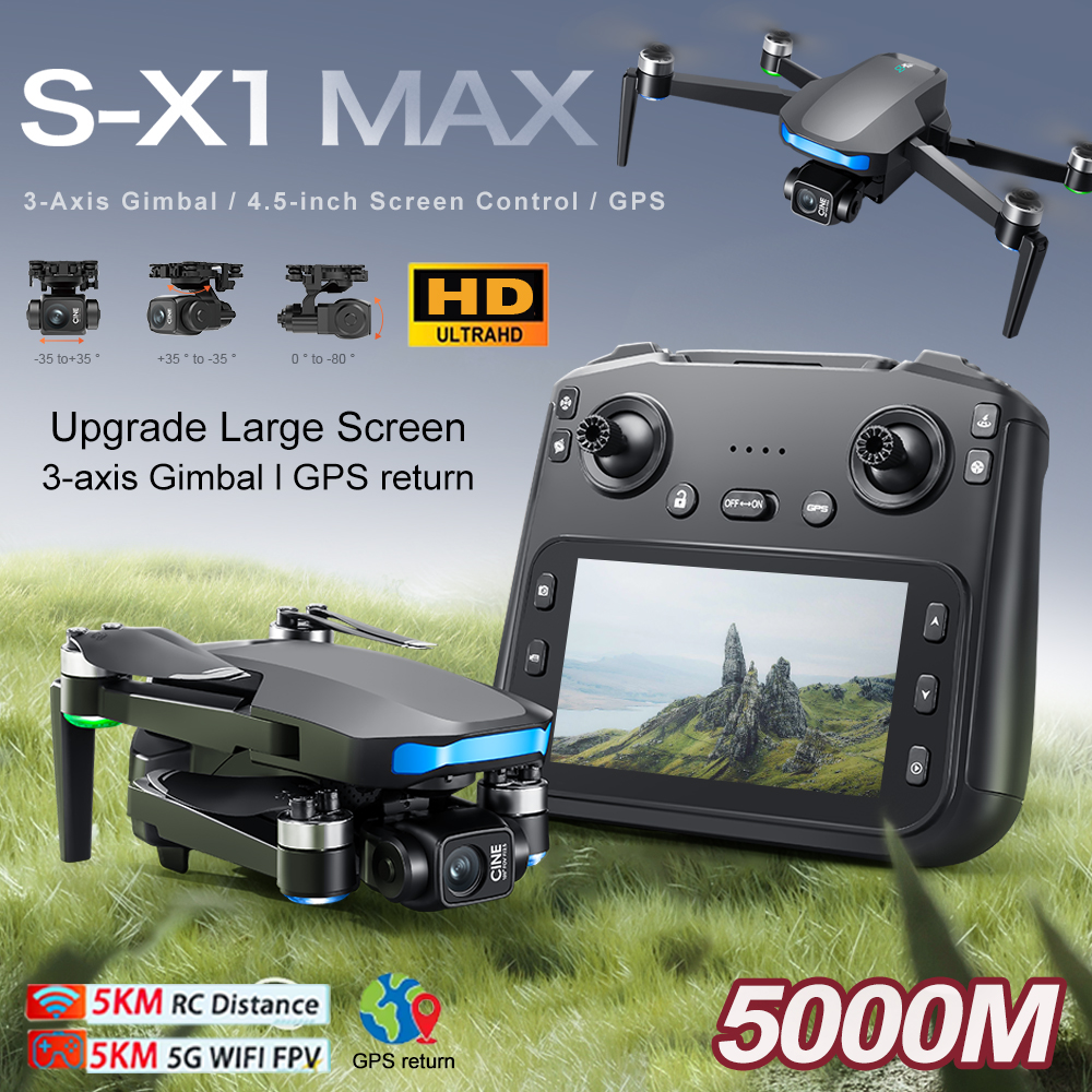 New S-X1 MAX Drone GPS 8K Prof - đánh giá và giá Rc Helicopter Case