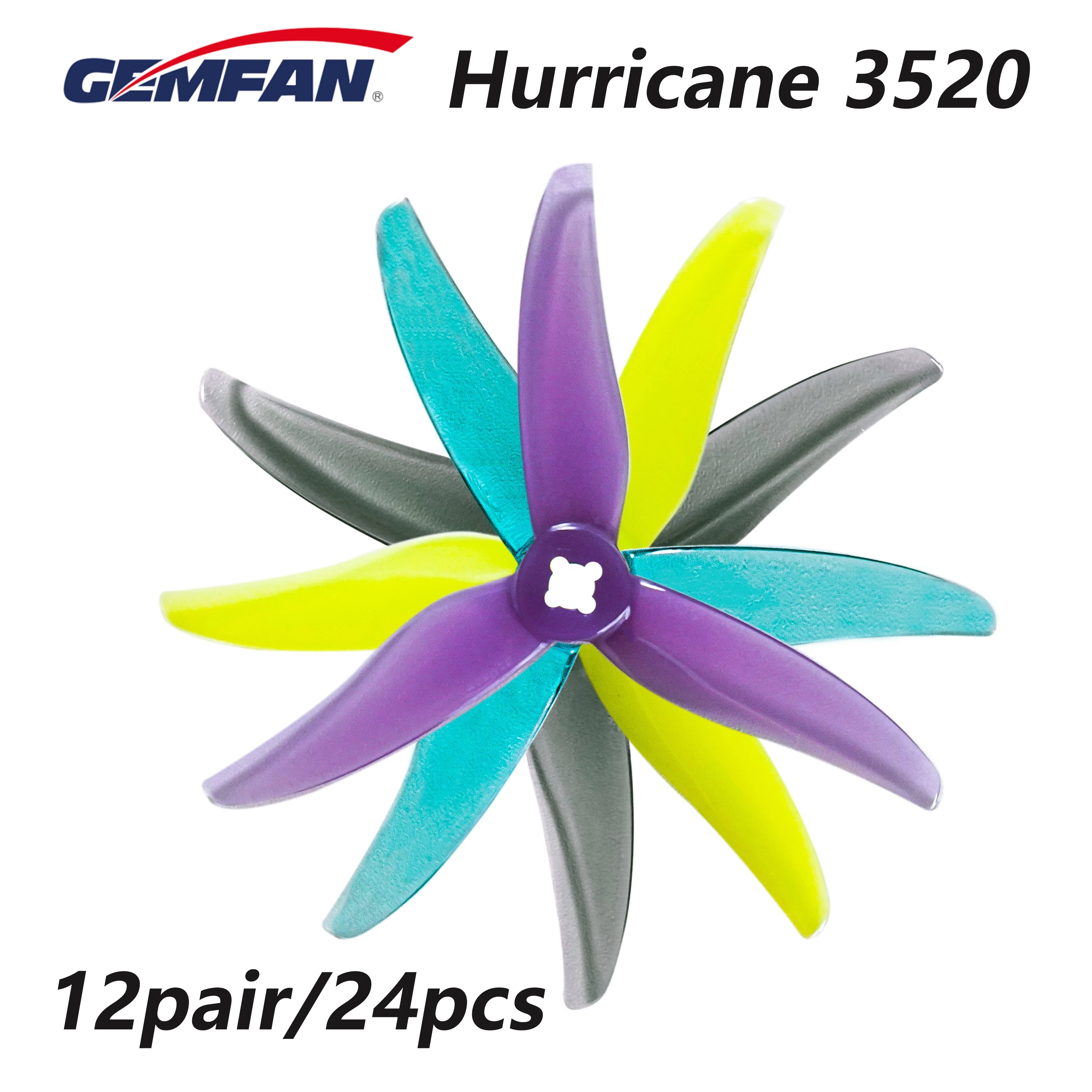 24pcs/12pairs Gemfan Hurricane - đánh giá và giá Rc Helicopter Blade