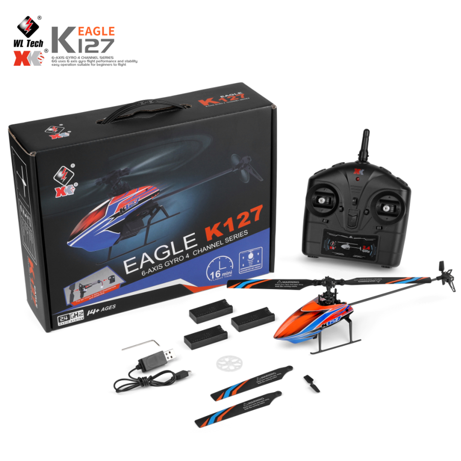 WLtoys XK K127 4CH 6-axis Gyro - đánh giá và giá Rc Helicopter Gyro